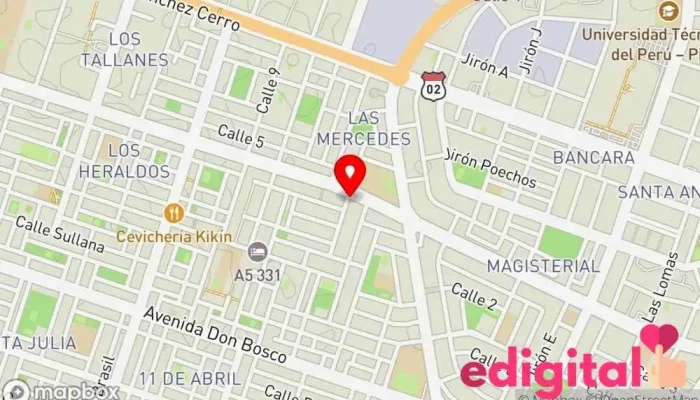 mapa de InkaFarma (Piura 9) Farmacia en Piura