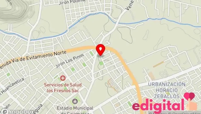 mapa de Inmaculada Botica Farmacia en Cajamarca