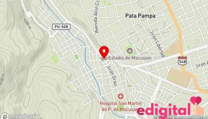 mapa de JAMPI WASI MAY KUSA Farmacia en Macusani