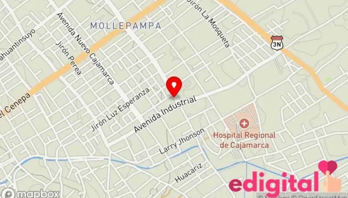 mapa de Jhanfarma Botica Farmacia en Cajamarca
