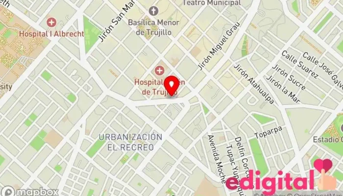 mapa de Kasa Medic Farmacia en Trujillo