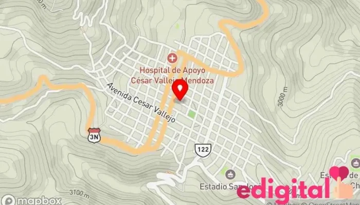 mapa de Kelly Farma Farmacia en Santiago de Chuco