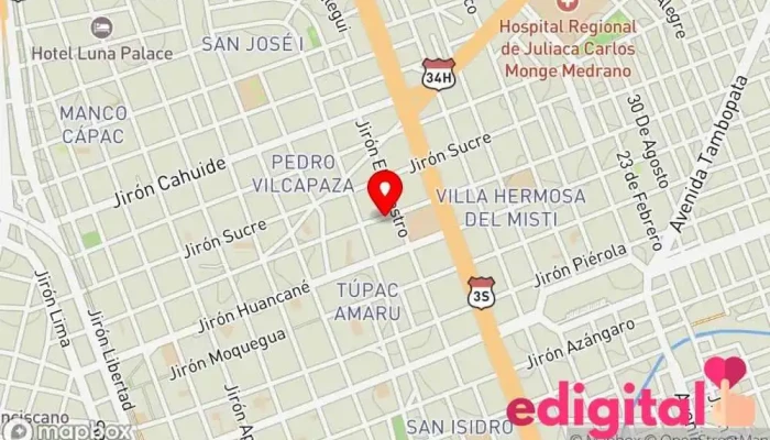 mapa de Killafarma Farmacia en Juliaca