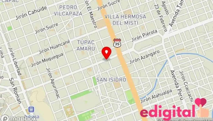 mapa de K'Umara Farma Farmacia en Juliaca