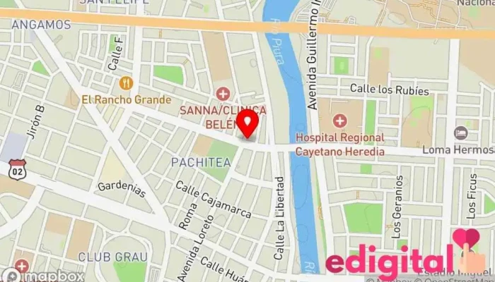 mapa de local propuesto Farmacia en Piura