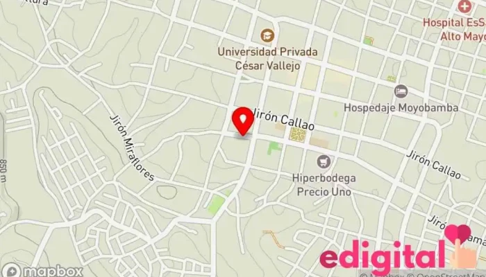 mapa de MEDICAL VASQUEZ- CONSULTORIO MÉDICO Farmacia en Moyobamba