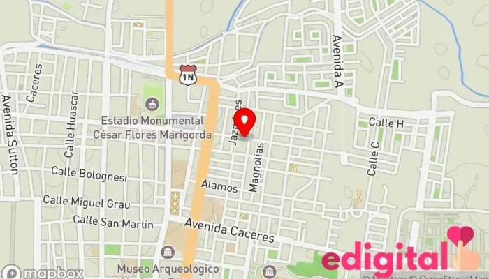 mapa de Mega Salud Farmacia Farmacia en Lambayeque