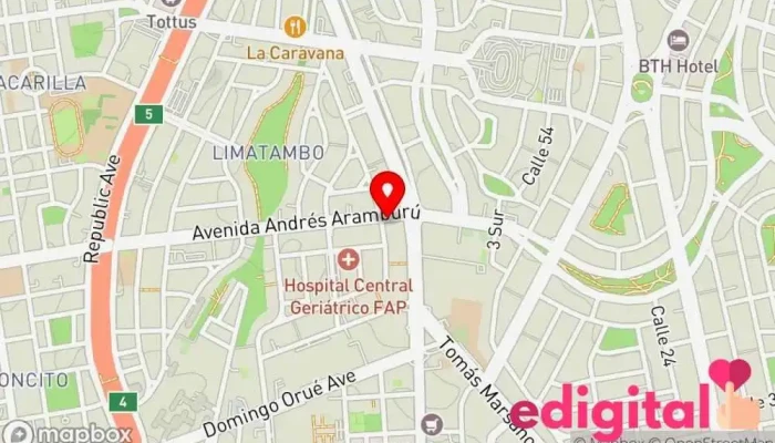 mapa de Mi Farma Farmacia en San Isidro