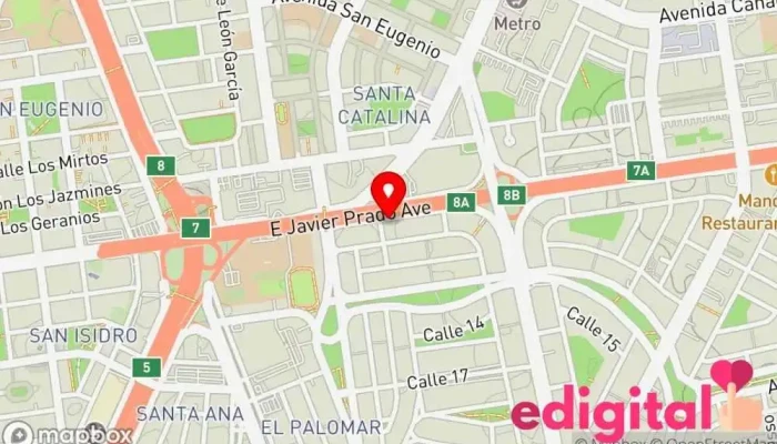 mapa de Mi Farma Farmacia en San Isidro