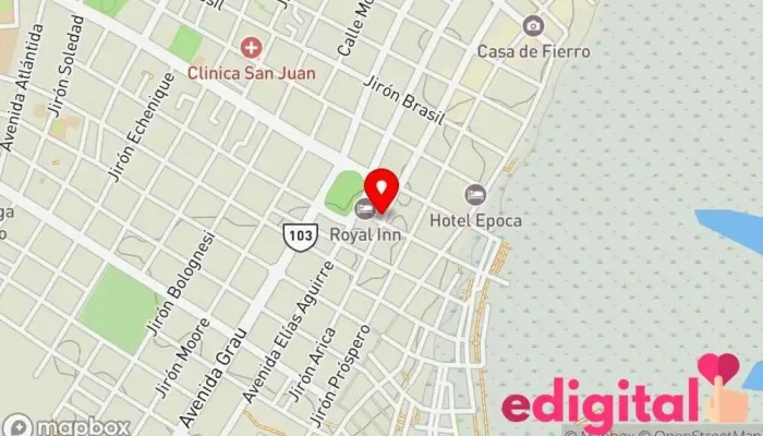 mapa de Mi Farma Farmacia en Iquitos