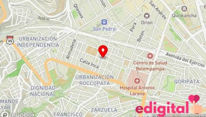 mapa de MI FARMA MFA 954 Farmacia en Cusco