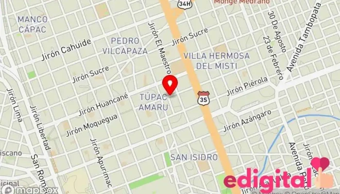 mapa de Mia Farma Farmacia en Juliaca
