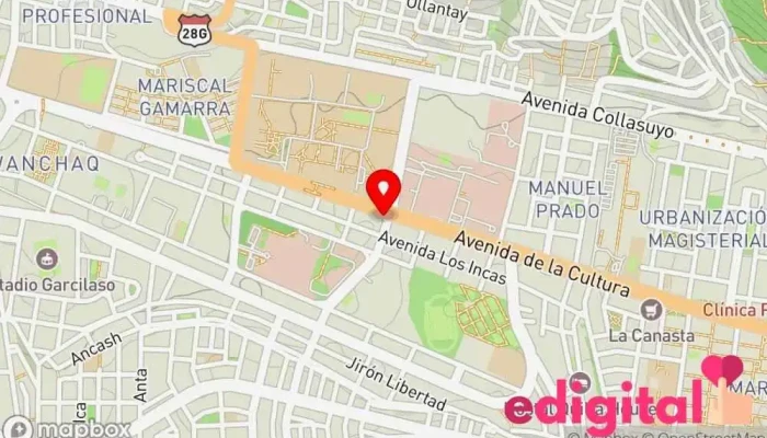 mapa de Mifarma Farmacia en Cusco
