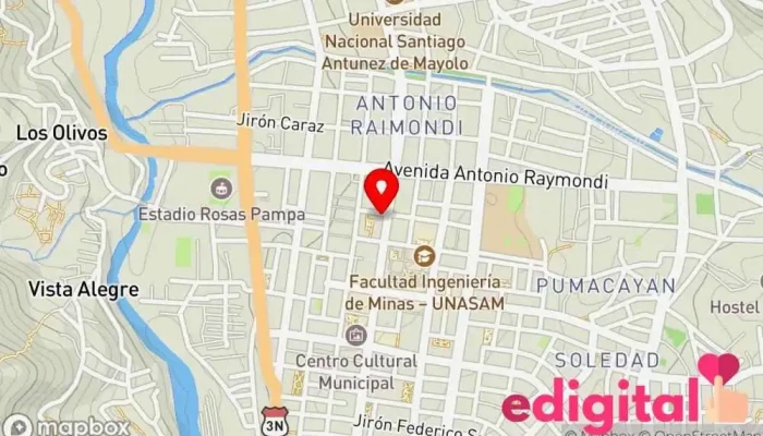 mapa de Mifarma Farmacia en Huaraz