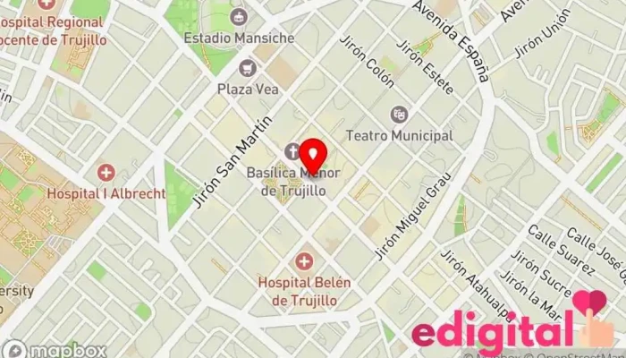 mapa de Mifarma Farmacia en Trujillo