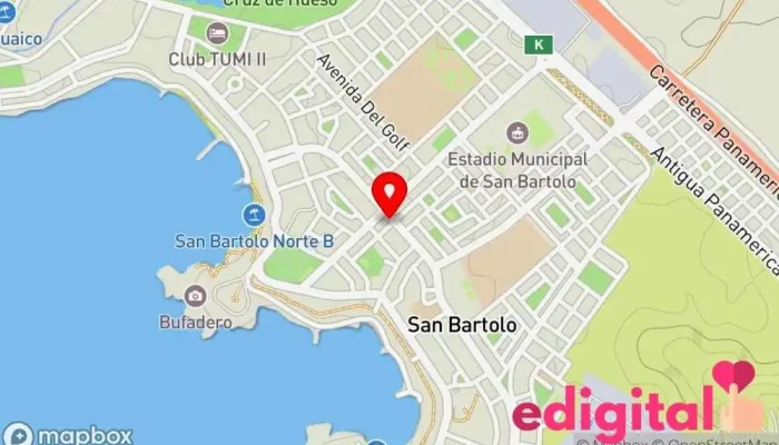 mapa de Mifarma Farmacia en San Bartolo