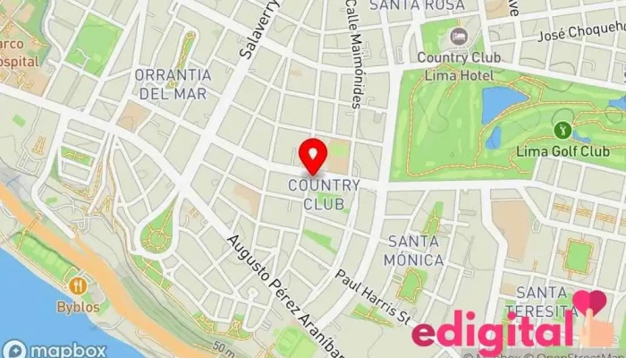 mapa de Mifarma Farmacia en San Isidro
