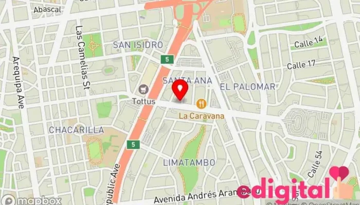 mapa de Mifarma Farmacia en San Isidro