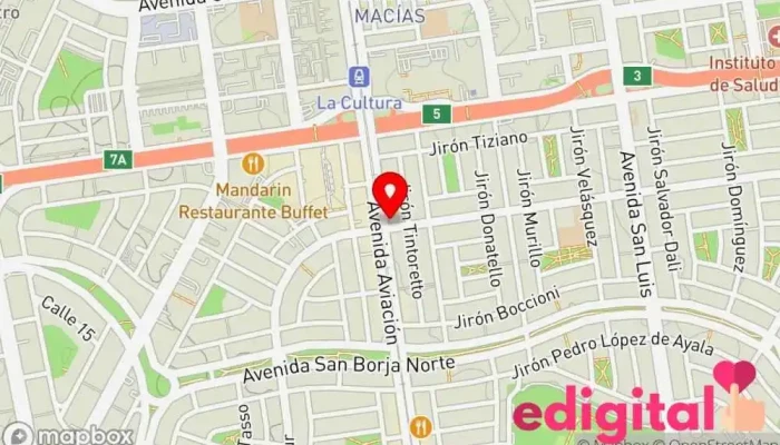 mapa de MiFarma Farmacia en San Borja