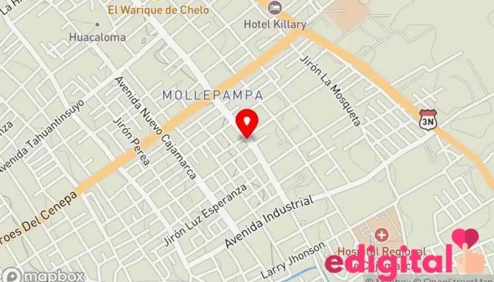 mapa de Mímax Boticas Farmacia en Cajamarca