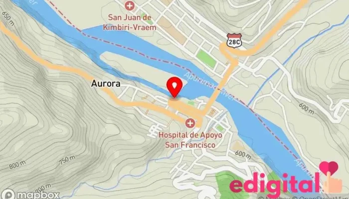 mapa de Multired.Botica Cruz Azul. Farmacia en San Francisco