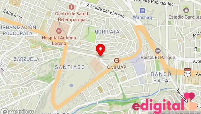 mapa de MULTISERVICIOS BOTICA ANDINA Farmacia en Cusco