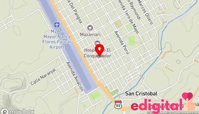 mapa de Multiservicios San Juan Farmacia en Mazamari