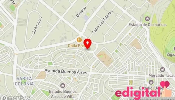 mapa de Novafarma - La Campiña Farmacia en Lima