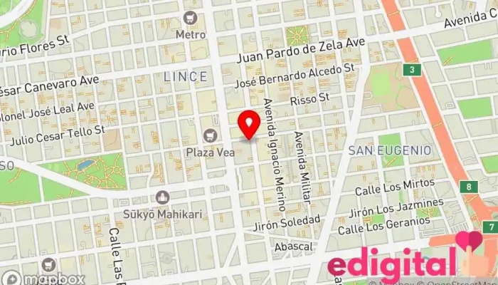 mapa de Novafarma Farmacia en Lince