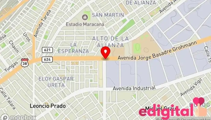 mapa de Nuestra Farma Farmacia en Tacna