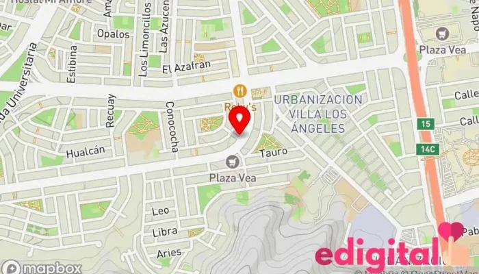 mapa de OpenFarma Farmacia en Los Olivos