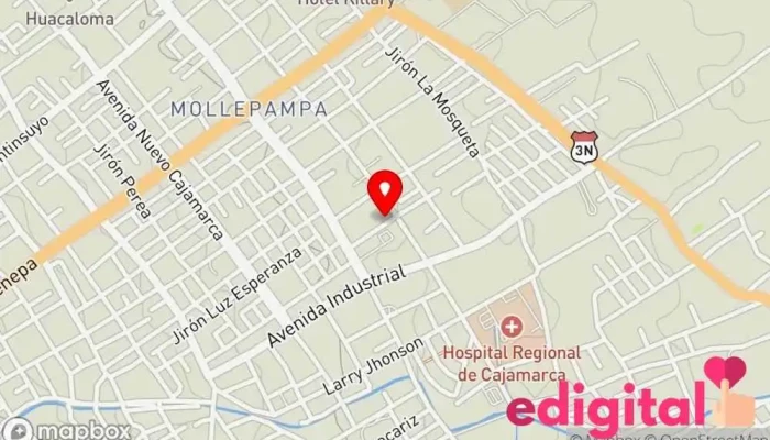 mapa de OXICAX Farmacia en Cajamarca