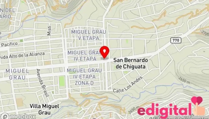 mapa de Paradero Colectivos Miguel Grau 