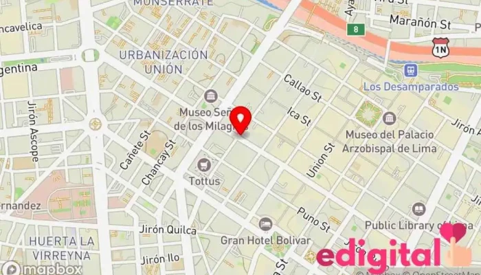 mapa de Pharmacy Peru Farmacia en Lima