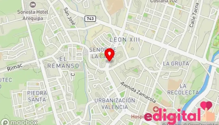 mapa de PharmaKids Farmacia en Yanahuara