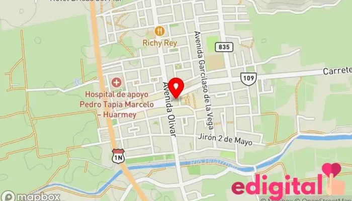 mapa de Plaza de Armas de Huarmey Parque en Huarmey