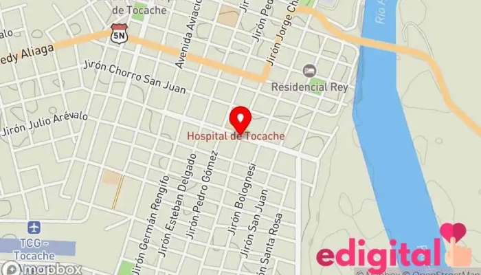 mapa de Policlínica Cruz Del Señor Farmacia en Tocache