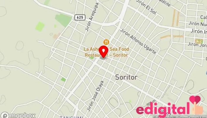 mapa de Policlinico Vidasalud Farmacia, Laboratorio de análisis clínicos en Soritor
