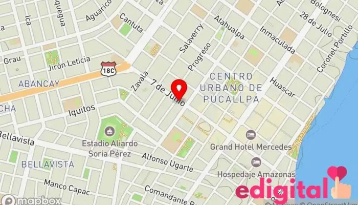 mapa de QF Farmacia Magistral - Pucallpa Farmacia en Pucallpa