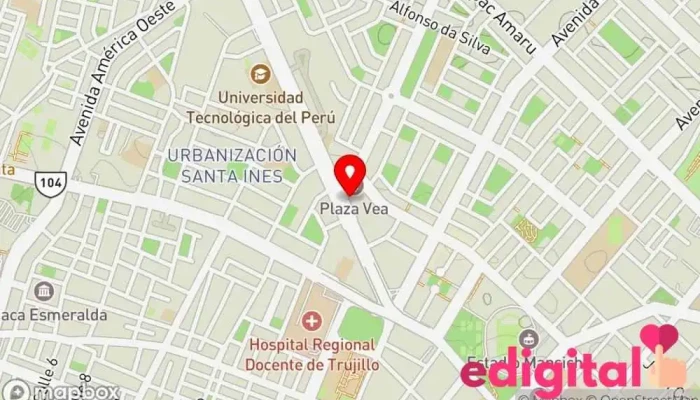 mapa de QF Farmacia Magistral - Trujillo Farmacia en Trujillo