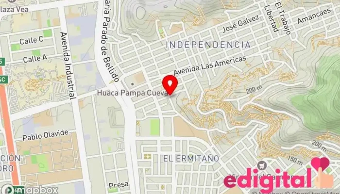mapa de Representaciones Quisan S.A.C. Farmacia en Independencia