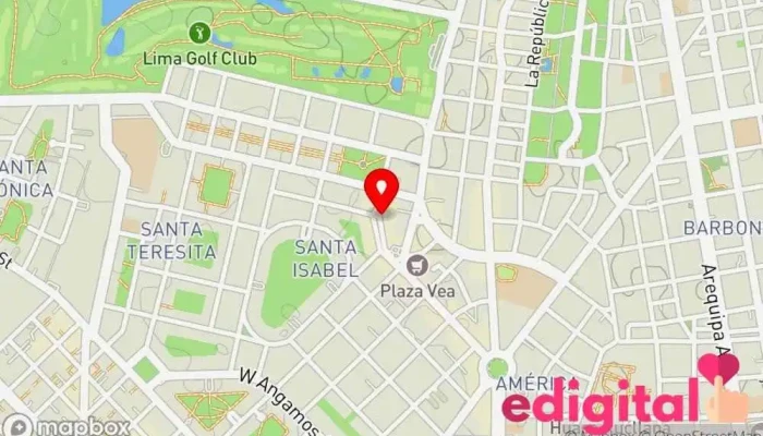 mapa de Roosevelt SAC Clínica ambulatoria, Farmacia en Lima