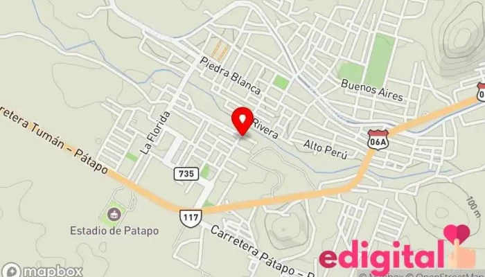 mapa de Sagrado Corazon de Jesus Farmacia en Patapo