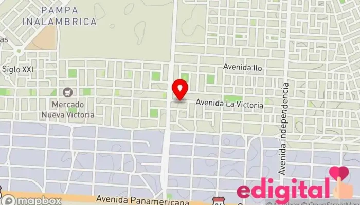 mapa de Salud Natural CNJK Farmacia en Ilo