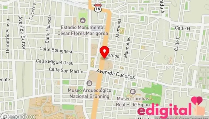 mapa de Salud Pharma Farmacia en Lambayeque