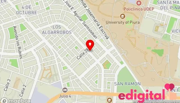 mapa de Saludfarma Botica y Perfumería Farmacia en Piura
