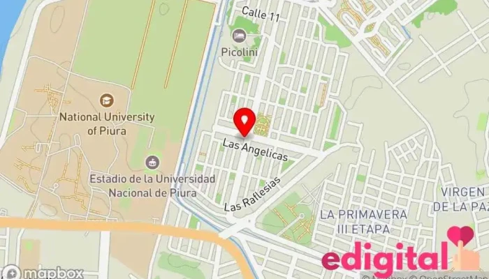 mapa de Saludfarma Farmacia en Piura