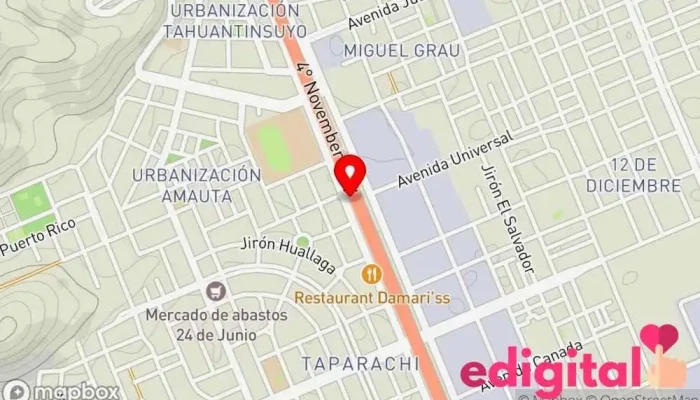 mapa de Sanofarma Farmacia en Juliaca