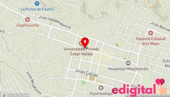 mapa de Santa Cecilia Farmacia en Moyobamba
