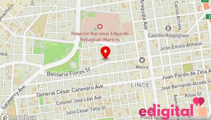 mapa de Sergecy Salud Farmacia en Lince